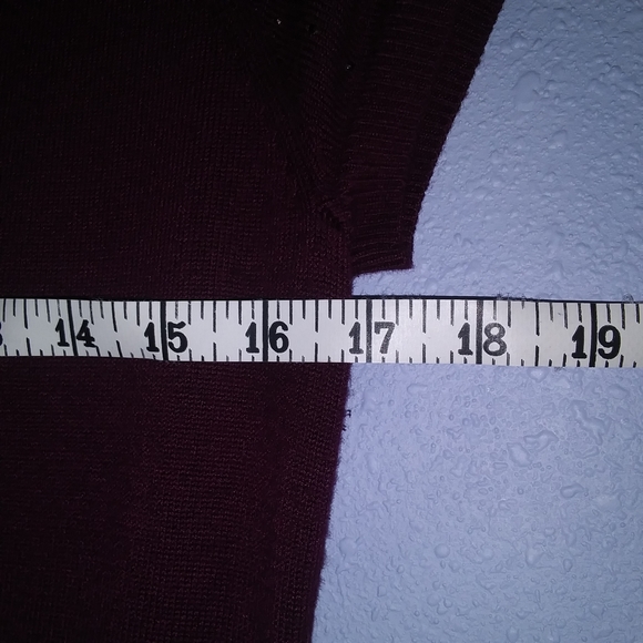 Sparkle Sweater Dress Wine Med - Picture 9 of 11